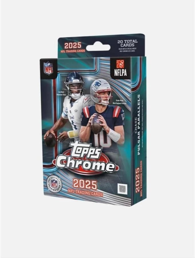 2025 Topps Chrome Football Hanger Box — nfl card