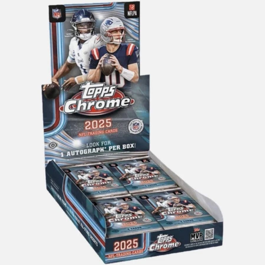 2025 Topps Chrome Football Hobby Box — nfl card