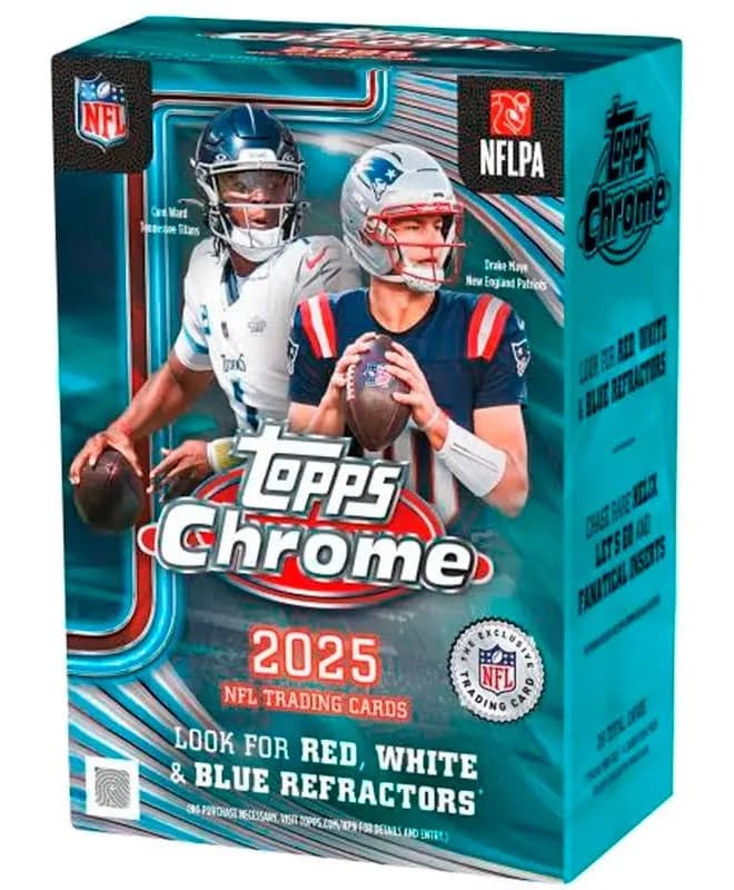 2025 Topps Chrome Football Value Box — nfl card
