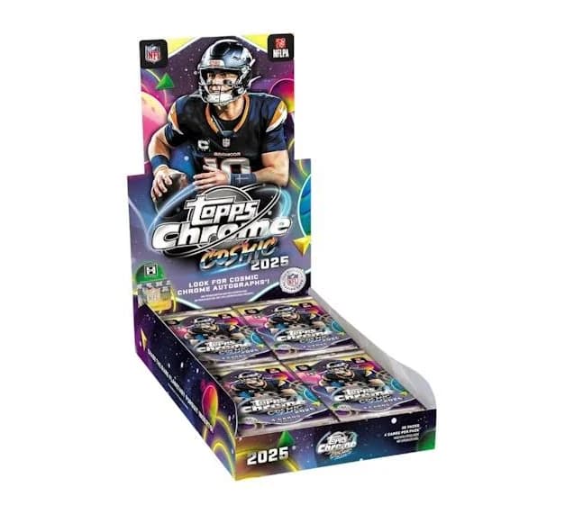 2025 Topps Cosmic Chrome Football Hobby Box — nfl card